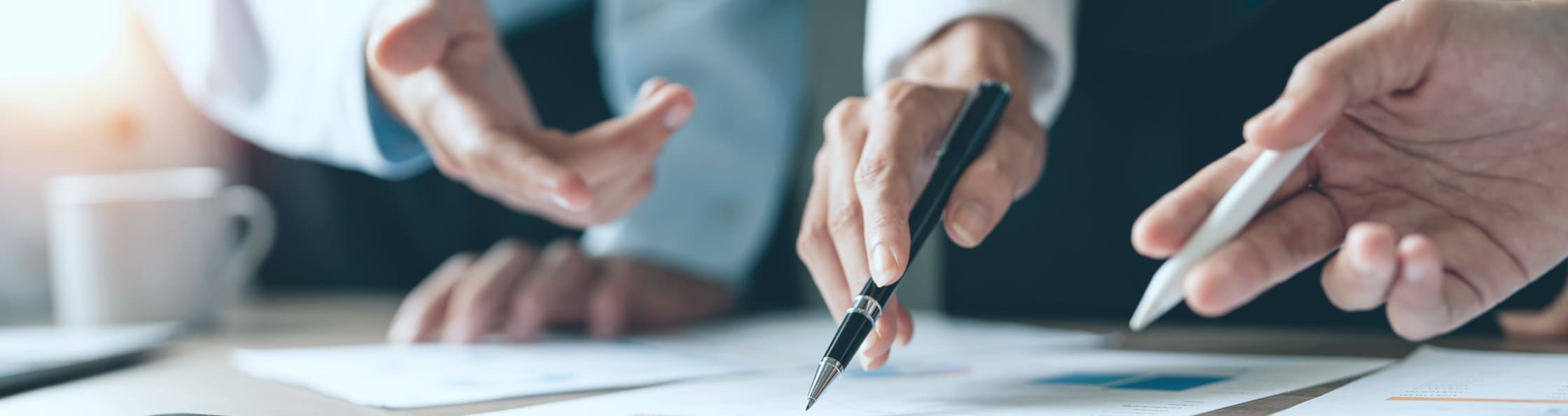 ミーティングしている様子